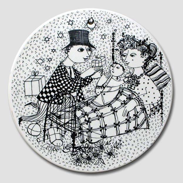 Wiinblad Smørbrik, December, sort nr. 3013-12