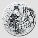 Wiinblad Smørbrik, December, sort nr. 3013-12