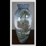 Large old vase with Landscaping from EICHWALD 49 CM