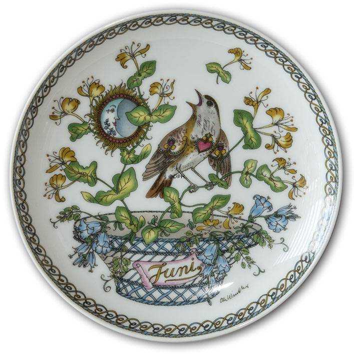 Hutschenreuter Månedsplatte, Juni