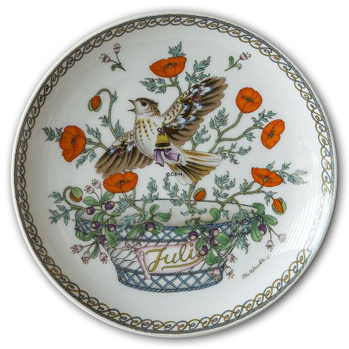 Hutschenreuter Månedsplatte, Julii