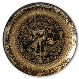 Efterår Wiinblad sort med guld Nymølle, diameter 22 cm