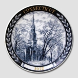 Annual plate with the Congregational Church, Old Lyme, Kesa