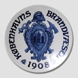 Mindeplatte, Københavns Brandvæsen, Aluminia