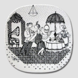 "The Trend of Times - 1928" Jubilee plate, Imerco's Golden Anniversary