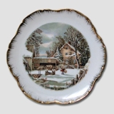 Plate "Home of the Farmer" Winter, Currier & Ives
