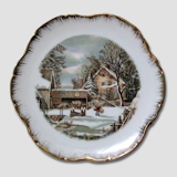 Teller "Heimat des Bauern" Winter, Currier & Ives