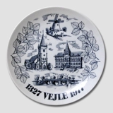 Mindeplatte, Vejle 1327-1977, Svane Porcelæn