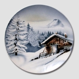 Teller Nr. 2129GW Winterlandschaft mit Häuschen, Villeroy & Boch