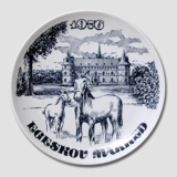 Teller mit "Egeskov Markt" verschiedene, von 1976 bis 1993 / jeder, Svane Porcelæn