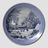 Platte med Bondens Hjem, Currier & Ives