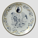 Hans Christian Andersen plate - Tinderbox, Lise Porcelain