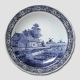 Platte med Hollandsk kanal 40cm, Delft