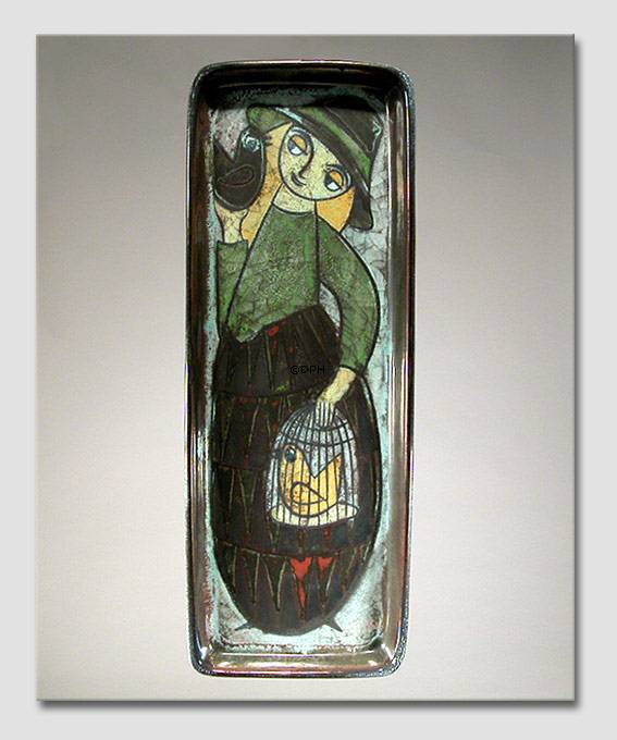 Keramikbillede, Pige