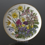 Franklin Porzellan, Wedgwood, Teller mit Blumen des Jahres März