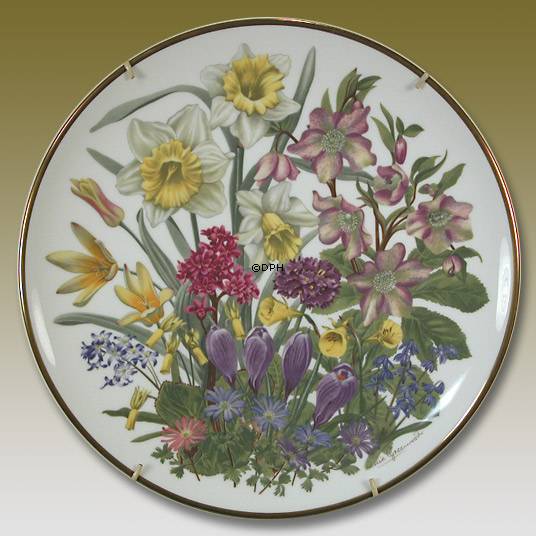 Franklin Porcelain, Wedgwood, Blomster platte serie, Marts