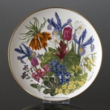 Franklin Porzellan, Wedgwood, Teller mit Blumen des Jahres April