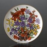 Franklin Porzellan, Wedgwood, Teller mit Blumen des Jahres Juli