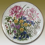 Franklin Porzellan, Wedgwood, Teller mit Blumen des Jahres Oktober