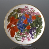 Franklin Porzellan, Wedgwood, Teller mit Blumen des Jahres Dezember