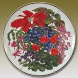 Franklin Porcelain, Wedgwood, Plate with Flowers of the year coll. December