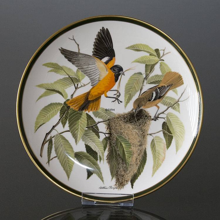 Franklin Porcelain Wedgwood, 1977, Verdens Sangfugle, Baltimore Oriole