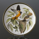 Franklin Porcelain Wedgwood, 1977, Songbirds of the World, Baltimore Oriole