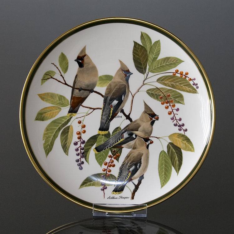 Franklin Porcelain Wedgwood, 1977, Verdens Sangfugle, Bohemian Waxwing