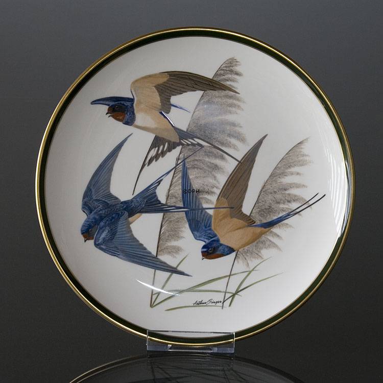 Franklin Porcelain Wedgwood, 1977, Verdens Sangfugle, Barn Swallow