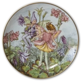 Villeroy & Boch plate, no. 1 plate in the 2nd series ofThe Flower Fairies Collection - the Columbine Fairy