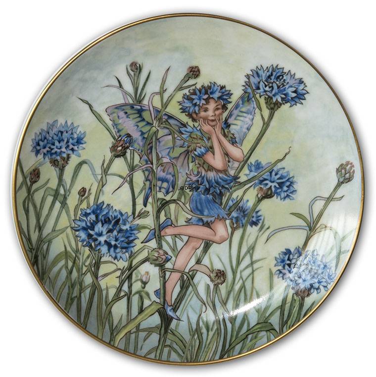 Villeroy & Boch platte, nr. 2. platte i 2. serie af Flower Fairies Collection - Kornblomst feen