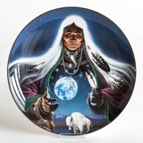 Royal Doulton plate with nativ American motif: Dream Weaver
