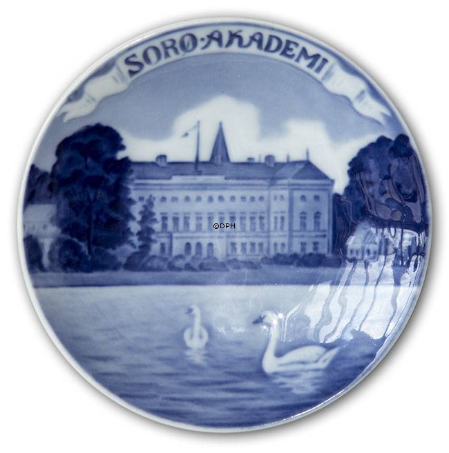 Skål/platte (med huller til ophæng) Sorø Akademi, Royal Copenhagen