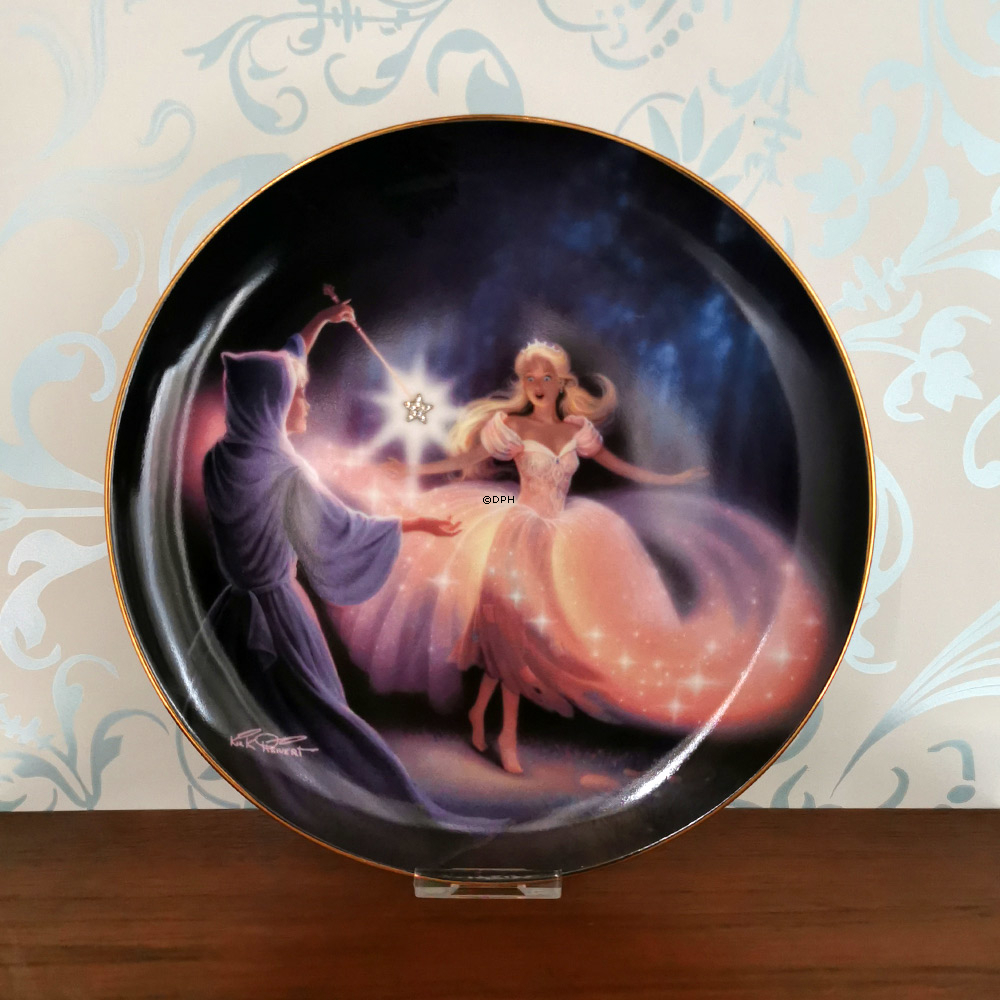 Franklin Porcelæn platter med eventyr, sæt med 12 forskellige