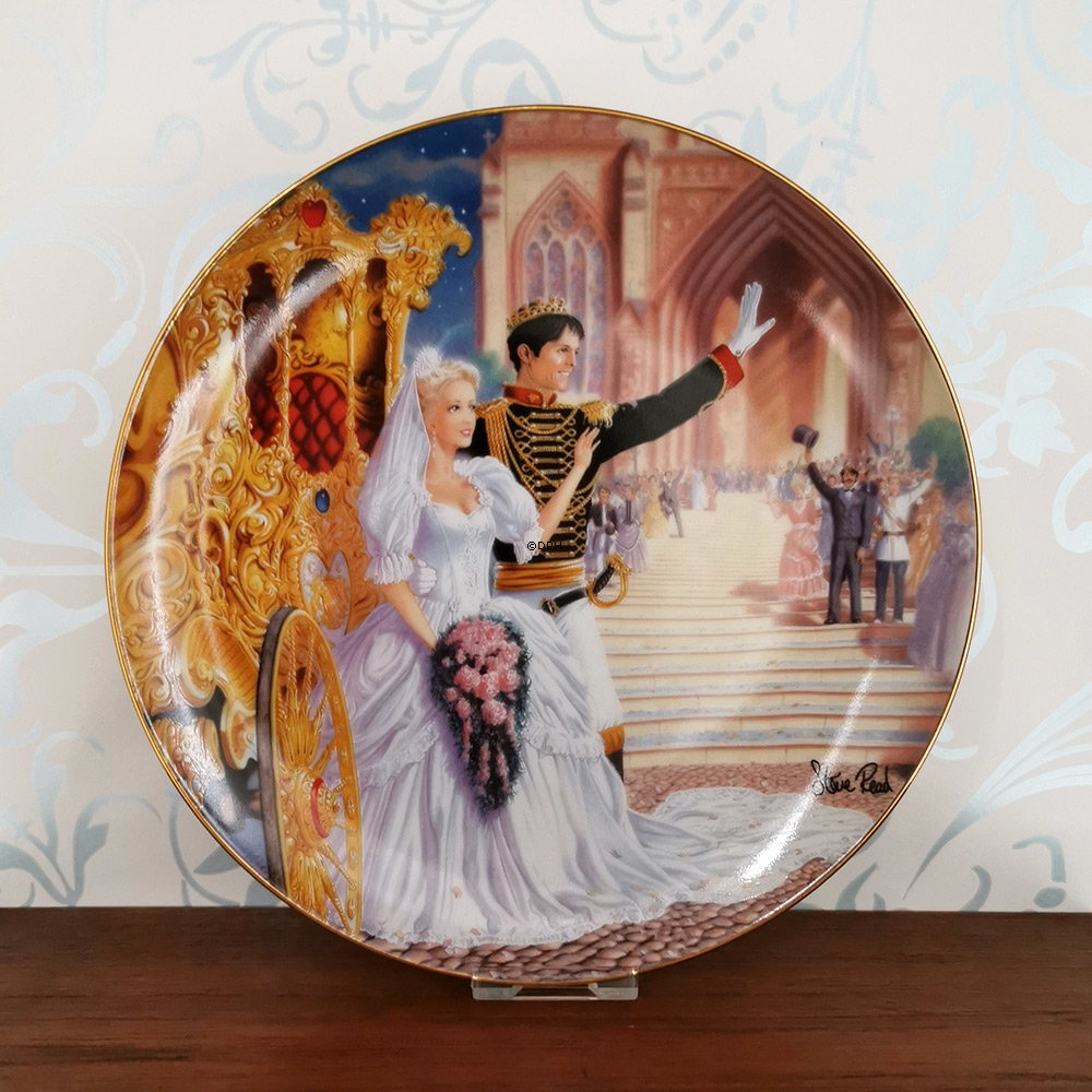 Franklin Porcelæn platter med eventyr, sæt med 12 forskellige