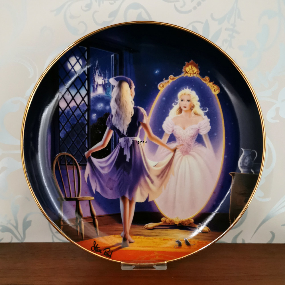 Franklin Porcelæn platter med eventyr, sæt med 12 forskellige