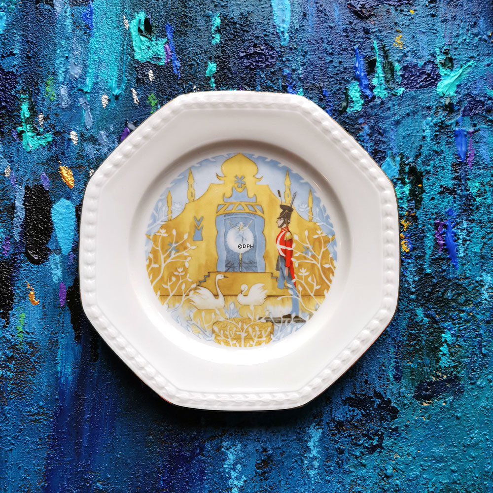 Christineholm Porcelæn platter med H.C. Andersens eventyr, sæt med 6 forskellige