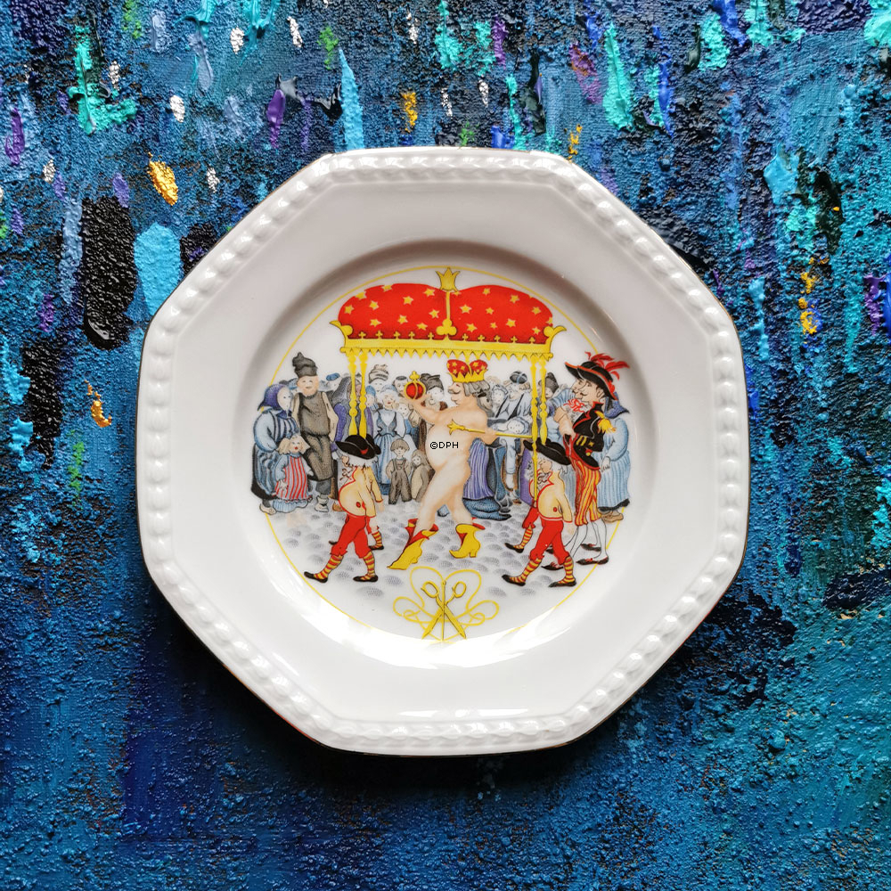 Christineholm Porcelæn platter med H.C. Andersens eventyr, sæt med 6 forskellige