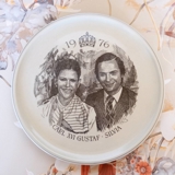 Platte, Carl XVI Gustav og Silvia 1976 bryllupsplatte