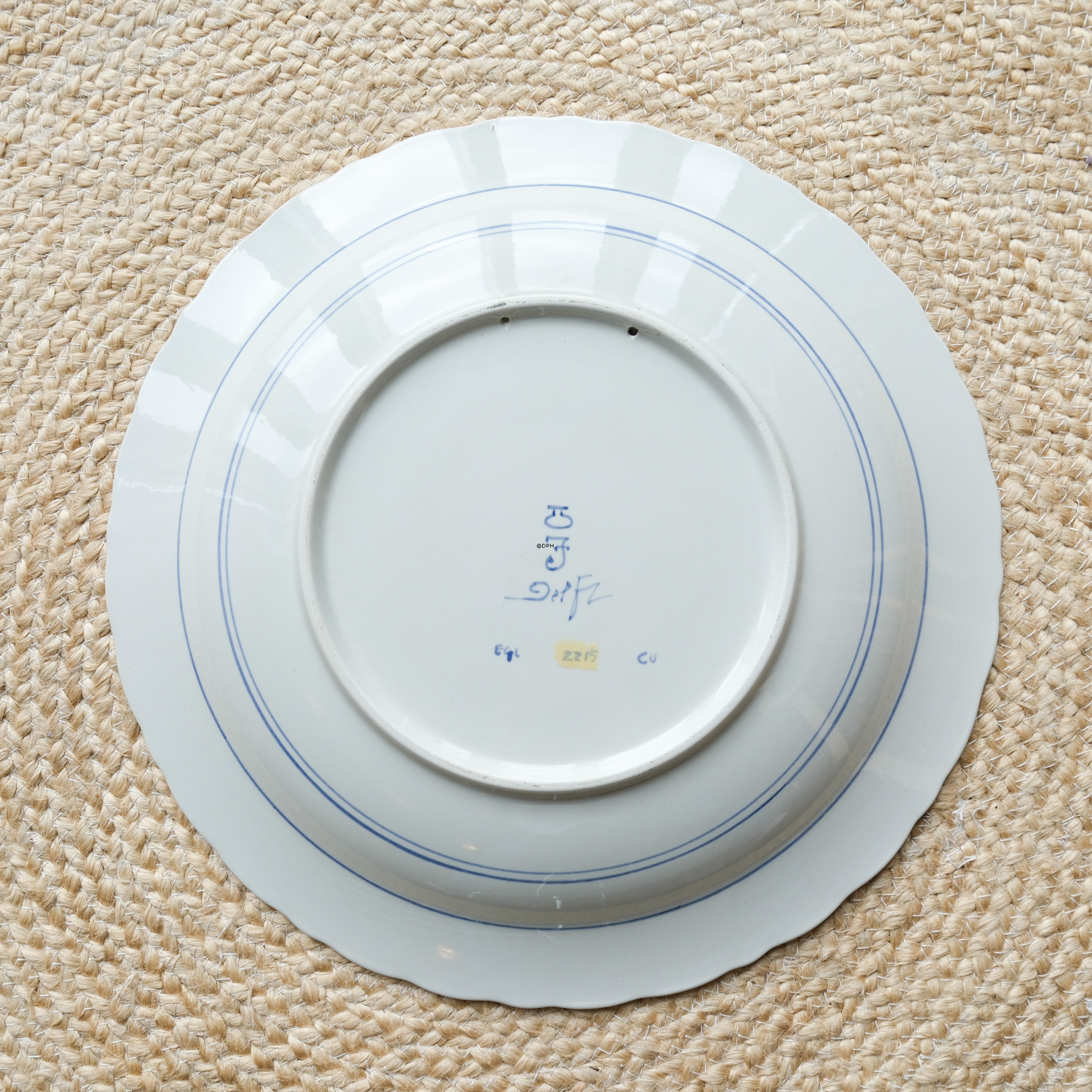 Platte med mor med børn, Hollandsk Delft platte