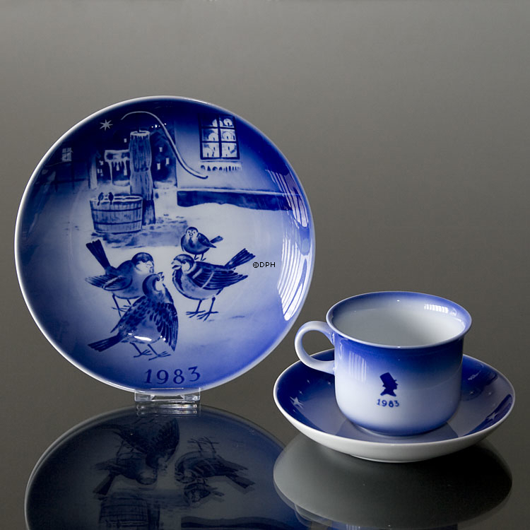 Årets 
Historie - 1983 Desiree H. C. Andersen Juleplatte, kagetallerken