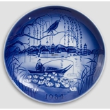 The Nightingale - 1984 Desiree Hans Christian Andersen Christmas plate, cake plate