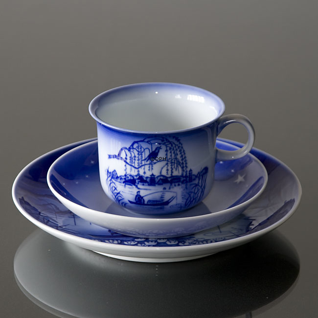 Nattergalen -1984 Desiree H. C. Andersen Juleplatte, kage tallerken