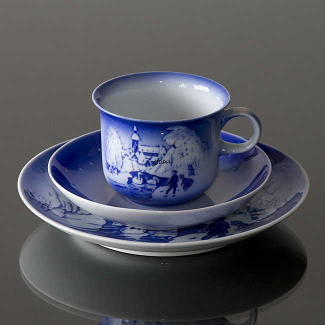 Klokkedybet - 1988 Desiree H. C. Andersen Juleplatte, kagetallerken