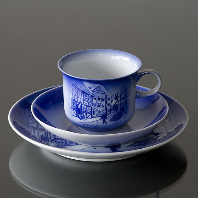 Det Gamle Hus - 1989 Desiree H. C. Andersen Juleplatte, kagetallerken