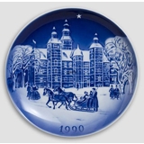 Rosenborg Castle - 1990 Desiree Hans Christian Andersen Christmas plate, cake plate