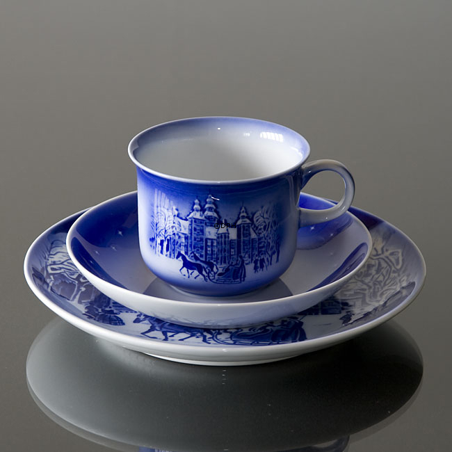 Rosenborg Slot - 1990 Desiree H. C. Andersen Juleplatte, kagetallerken