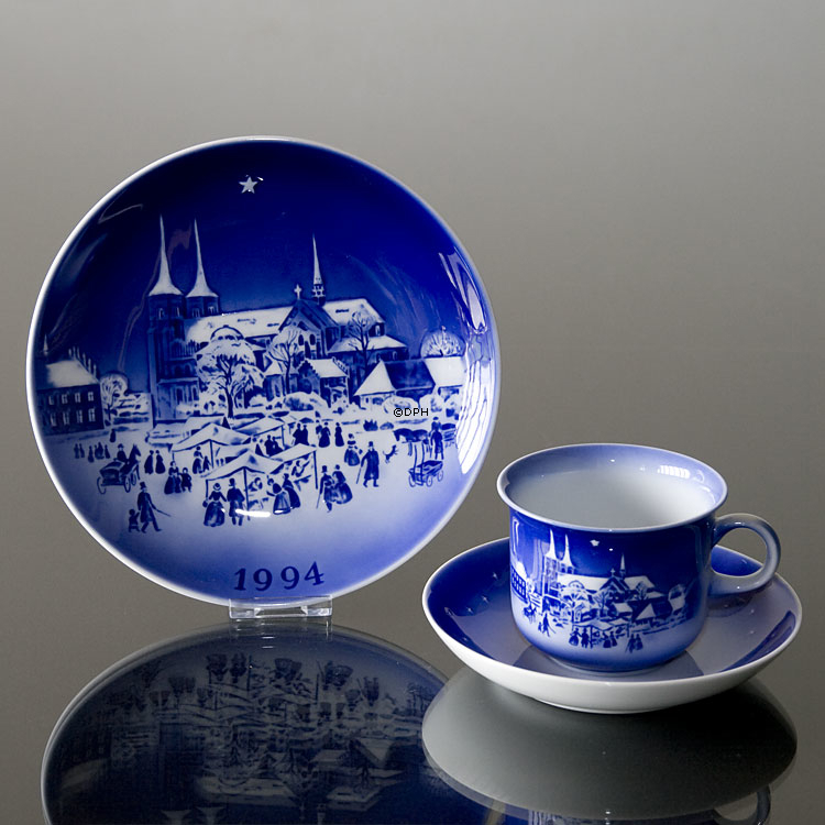 Et Stykke Perlesnor - 1994 Desiree H. C. Andersen Juleplatte, kagetallerken