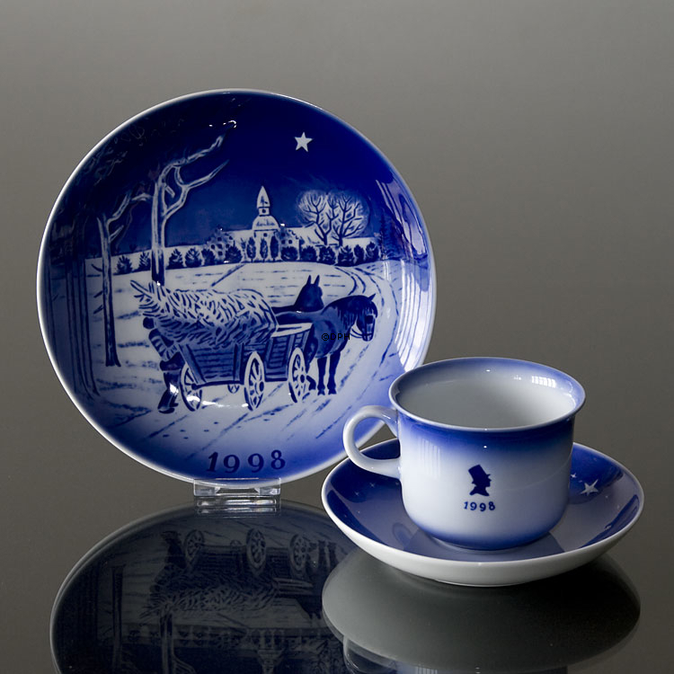 Gartneren 
og Herskabet - 1998 Desiree H. C. Andersen Juleplatte, kagetallerken