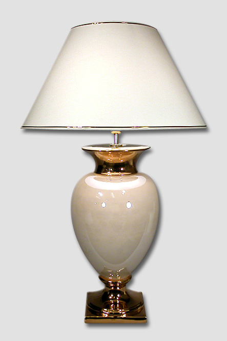 Rikke, Bordlampe beige/guld